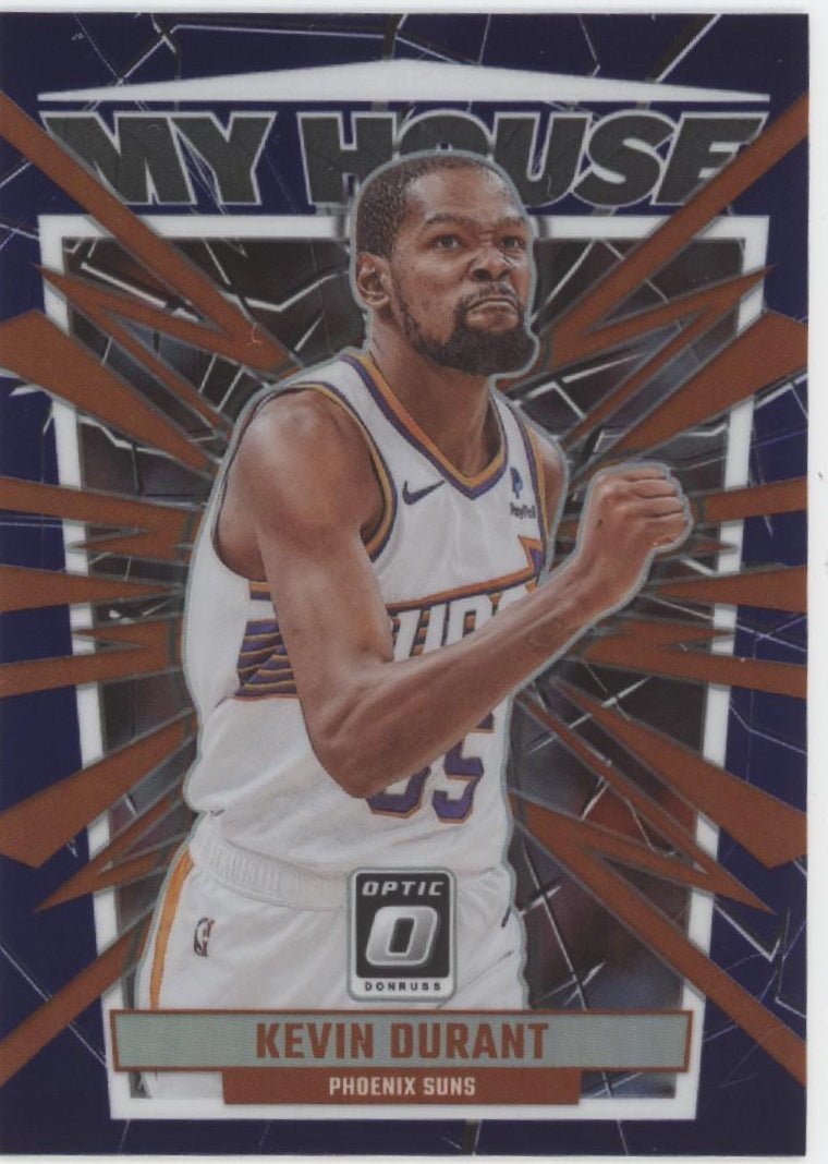 Kevin Durant 2023 - 24 Panini Donruss Optic My House Purple Prizm #10 - Collector Store LLC
