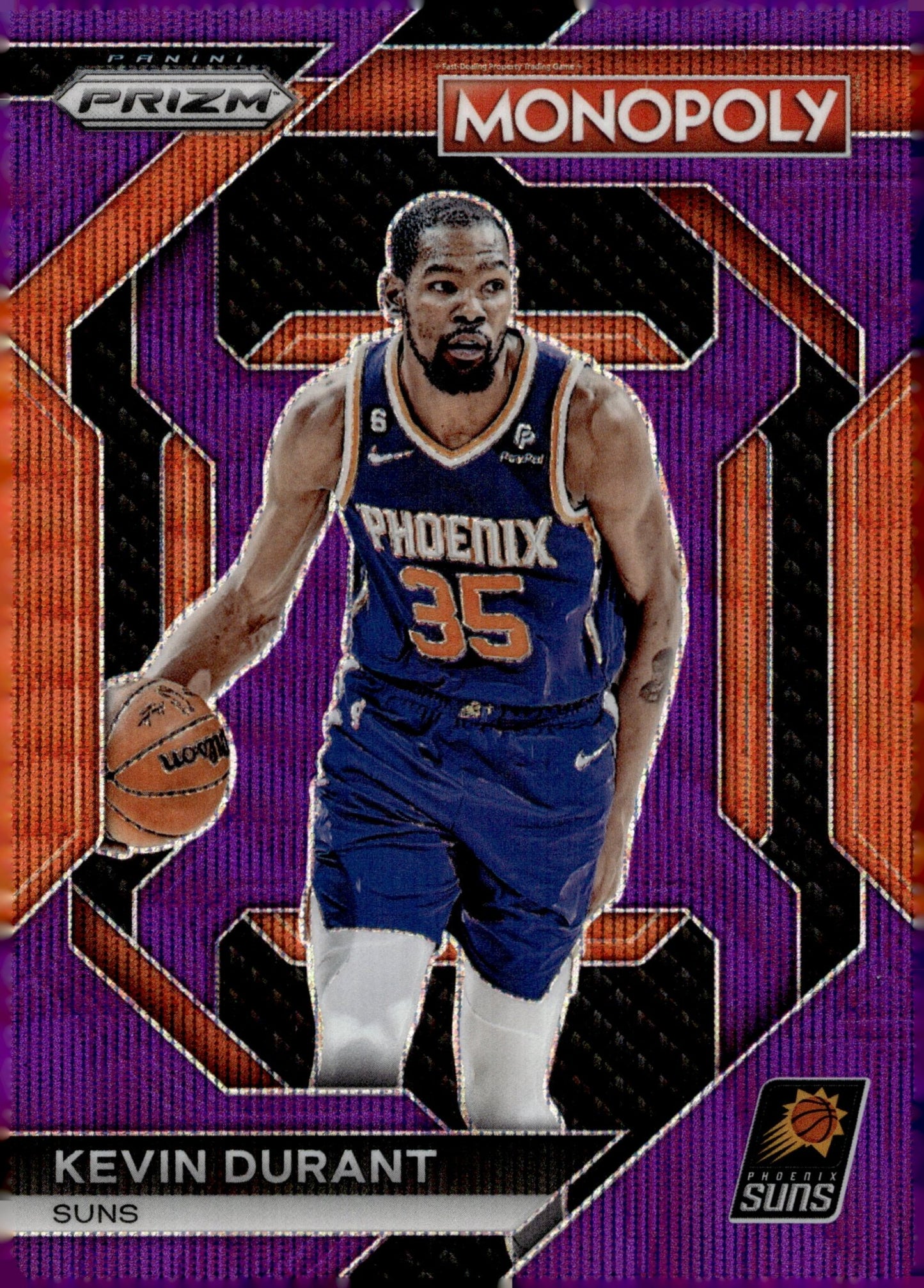 Kevin Durant 2023 - 24 Panini Prizm Monopoly Purple Wave Prizm #PS6 - Collector Store LLC