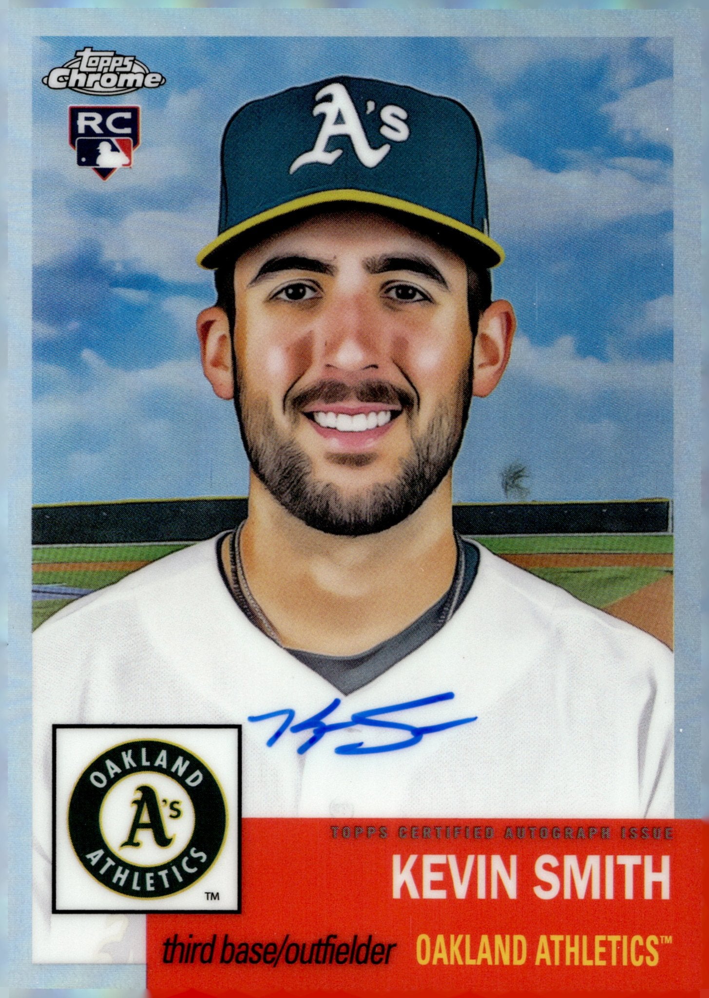 Kevin Smith 2022 Topps Chrome Platinum Refractor RC Auto 096/199 #CPA - KS - Collector Store LLC
