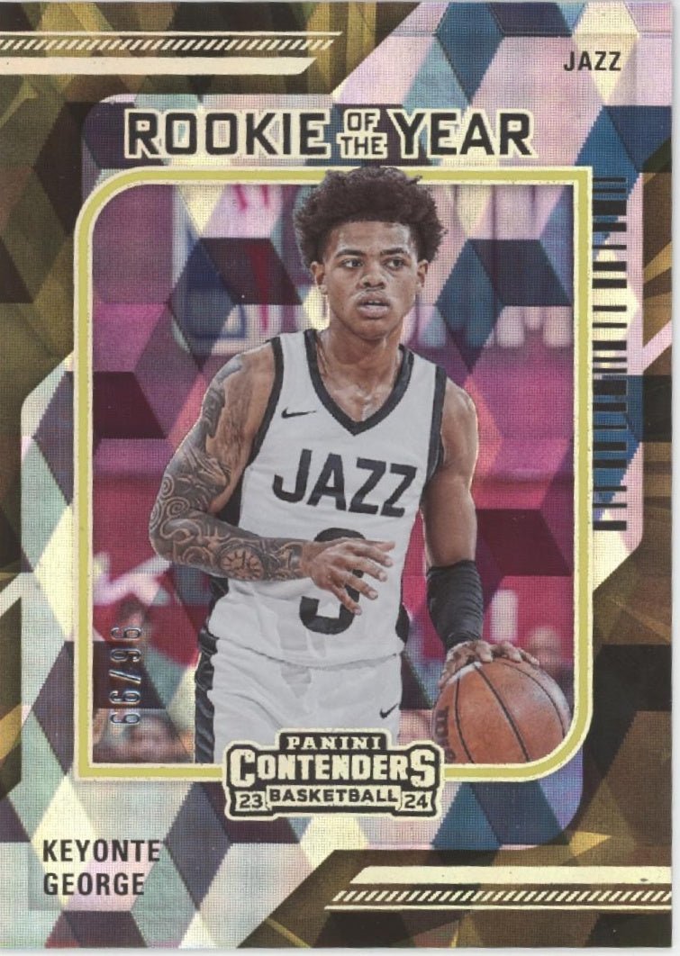 Keyonte George 2023 - 24 Panini Contenders Rookie of the Year 96/99 #13 - Collector Store LLC