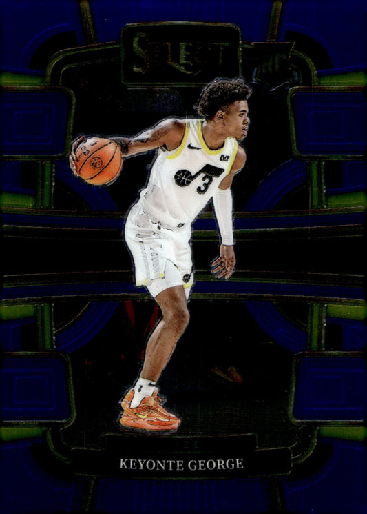 Keyonte George 2023 - 24 Panini Select Blue Prizm RC #75 - Collector Store LLC