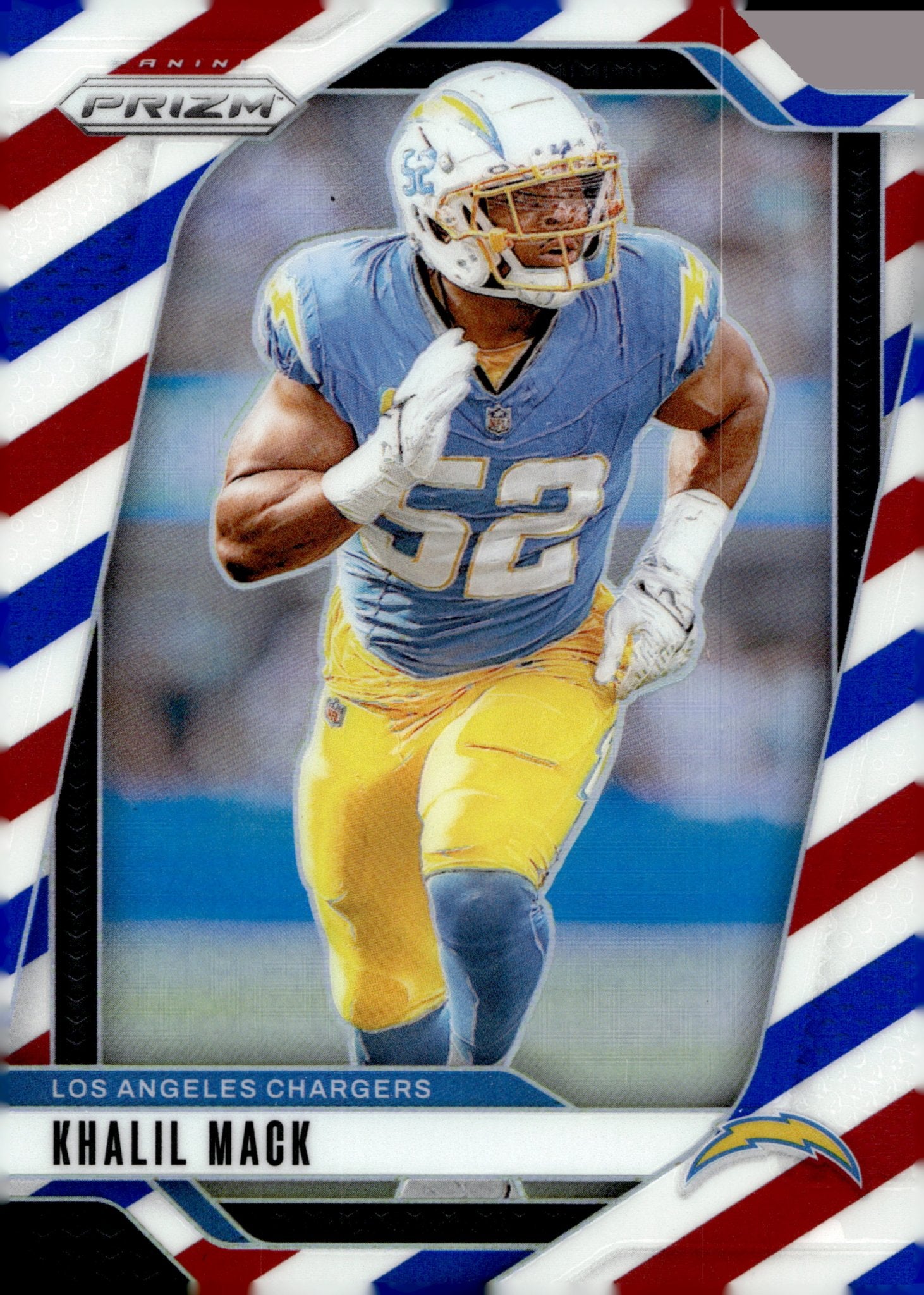 Khalil Mack 2024 Panini Prizm Red White & Blue Prizm #162 - Collector Store LLC