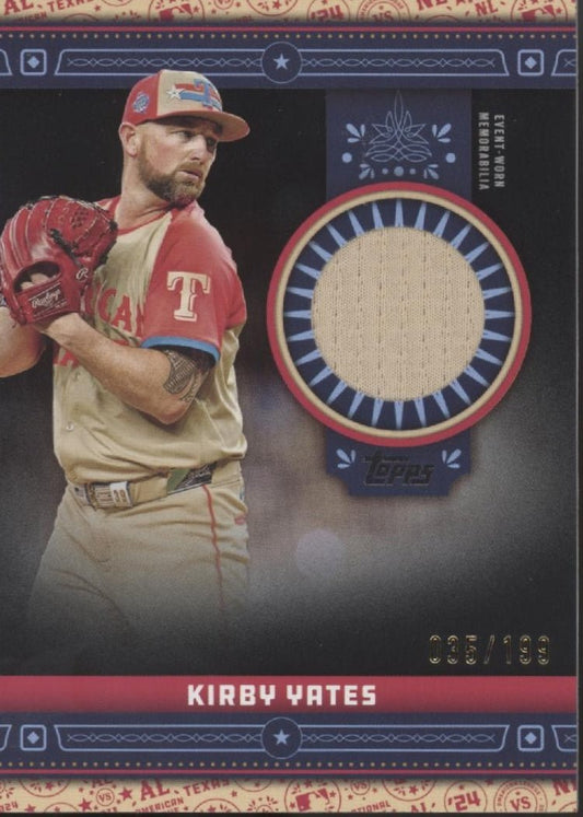 Kirby Yates 2024 Topps Update Series All - Star Stitches Swatch 035/199 #ASR - KY - Collector Store LLC