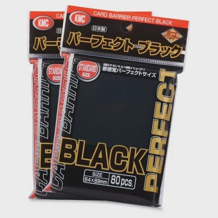 KMC Perfect Size Sleeves - Standard Sized 80 Ct. Black - Collector Store LLC