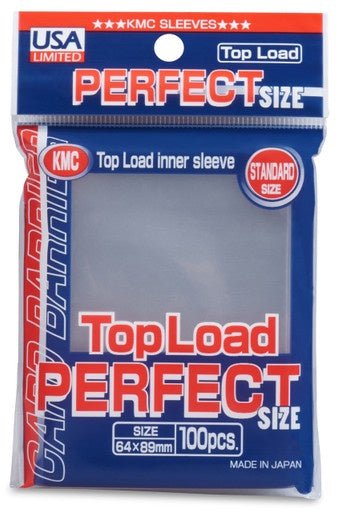 KMC Perfect Size Sleeves - Top Load (100 Ct.) - Clear - Collector Store LLC