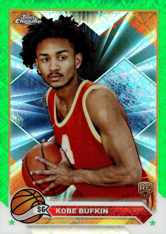 Kobe Bufkin 2024 Topps Chrome Green Refractor RC #197 - Collector Store LLC