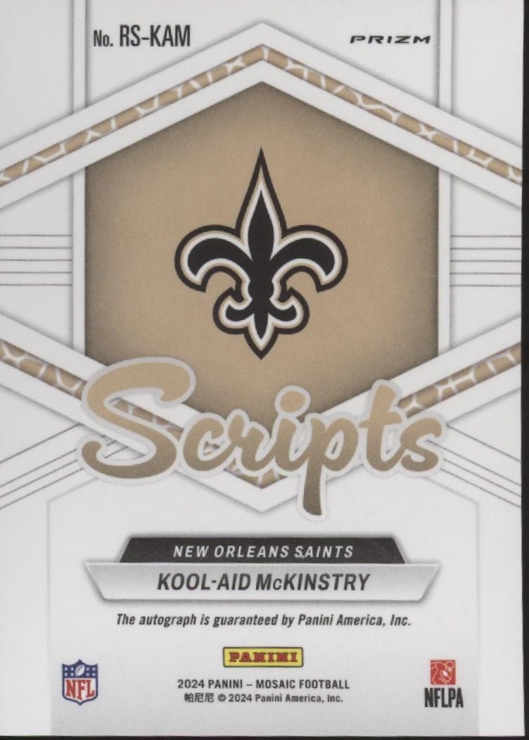 Kool - Aid McKinstry 2024 Panini Mosaic Scripts Prizm RC Auto #RS - KAM - Collector Store LLC