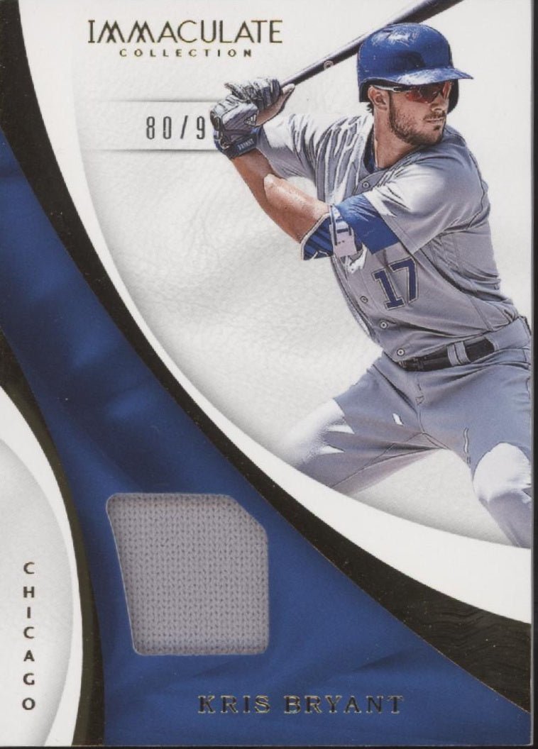 Kris Bryant 2017 Panini Immaculate Collection Swatch 80/99 #S - KB - Collector Store LLC