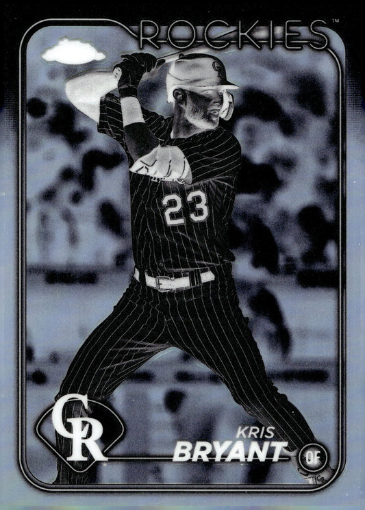 Kris Bryant 2024 Topps Chrome Negative Refractor #179 - Collector Store LLC