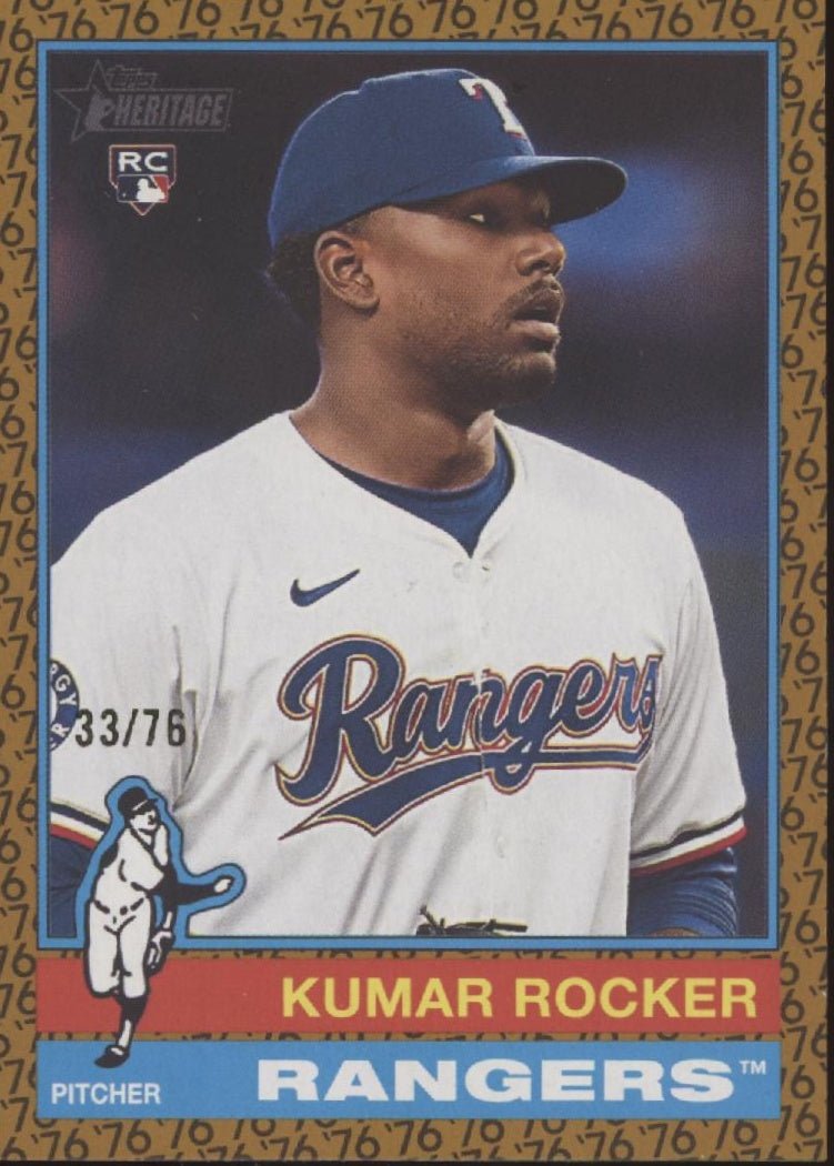 Kumar Rocker 2025 Topps Heritage Color of the Year RC 33/76 179 - Collector Store LLC