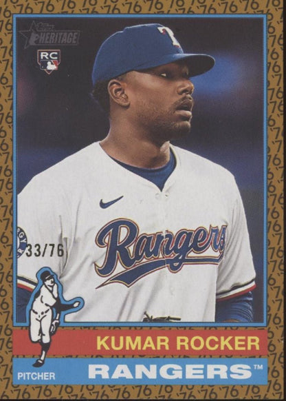 Kumar Rocker 2025 Topps Heritage Color of the Year RC 33/76 179 - Collector Store LLC