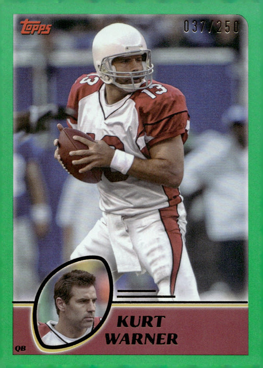 Kurt Warner 2023 Topps Composite Green Rainbow Foil 037/250 #430 - Collector Store LLC