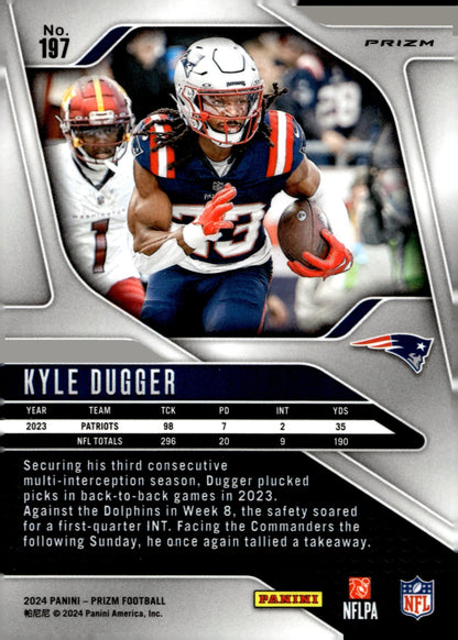 Kyle Dugger 2024 Panini Prizm Orange Lazer Prizm #197 #2 - Collector Store LLC