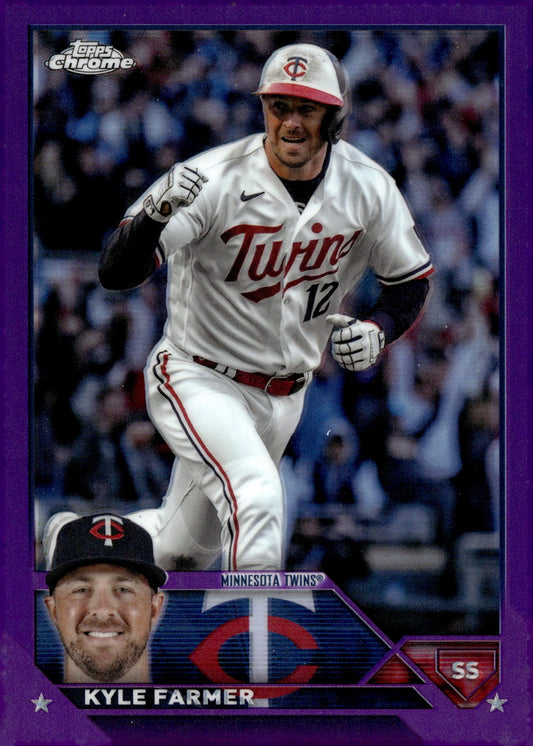 Kyle Farmer 2023 Topps Chrome Purple Refractor 124/250 #USC154 - Collector Store LLC