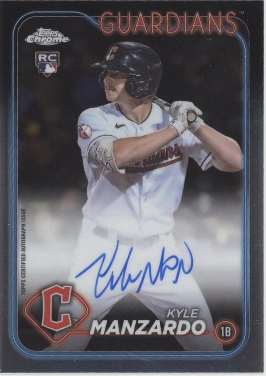 Kyle Manzardo 2024 Topps Chrome RC Auto #RA - KMA - Collector Store LLC