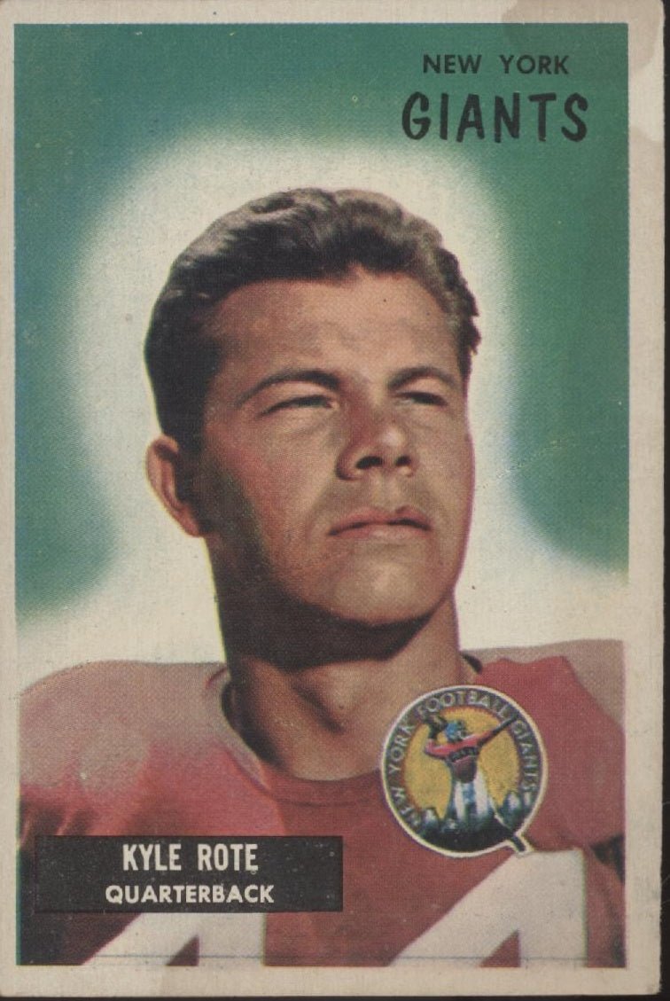 Kyle Rote 1955 Bowman #137 New York Giants VG - EX - Collector Store LLC