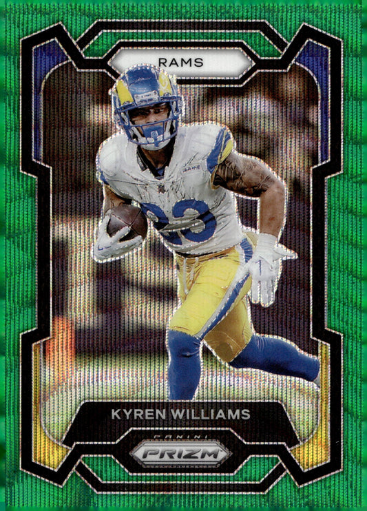 Kyren Williams 2023 Panini Prizm Green Wave Prizm #167 - Collector Store LLC