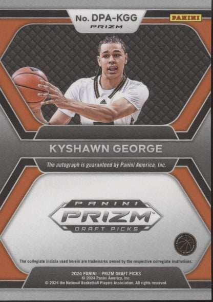 Kyshawn George 2024 Panini Prizm Draft Picks Prizm RC Auto #DPA - KGG - Collector Store LLC