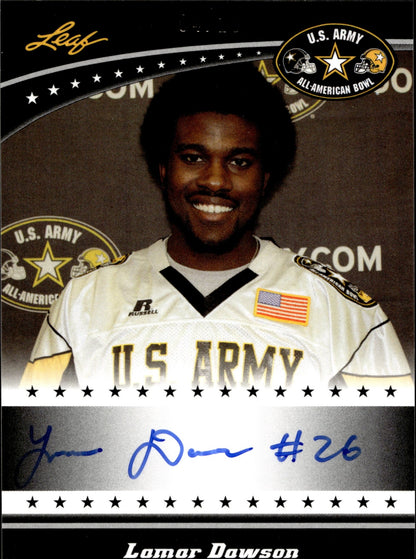 Lamar Dawson 2011 Leaf US Army All American Bowl Auto #TA - LD1 - Collector Store LLC