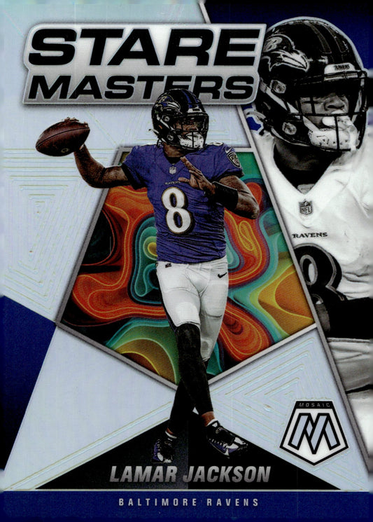 Lamar Jackson 2022 Panini Mosaic Stare Masters Prizm #SM - 8 - Collector Store LLC