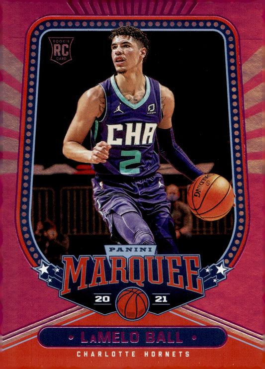 LaMelo Ball 2020 - 21 Panini Chronicles Marquee Pink RC #266 - Collector Store LLC