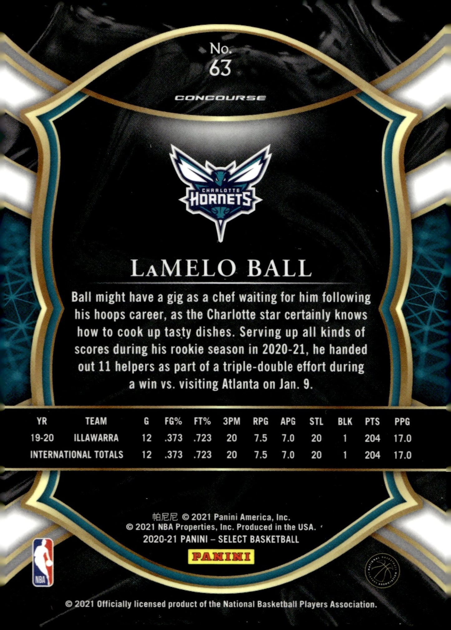 LaMelo Ball 2020 - 21 Panini Select RC #63 #2 - Collector Store LLC