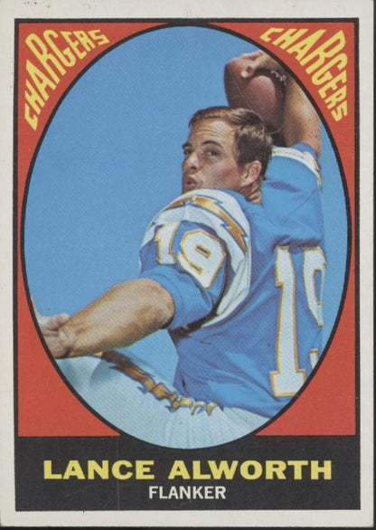 Lance Alworth 1967 Topps #123 San Diego Chargers EX - NM - Collector Store LLC