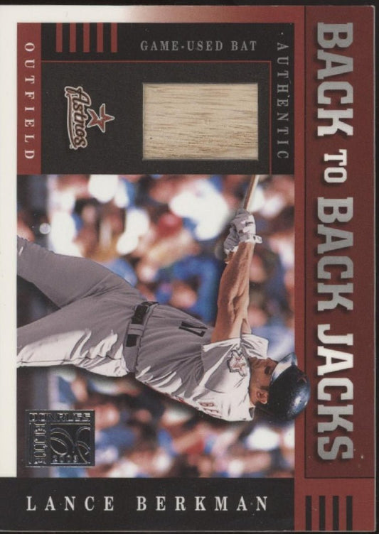 Lance Berkman 2003 Donruss Elite Back to Back Jacks Relic 145/250 #BB10 - Collector Store LLC