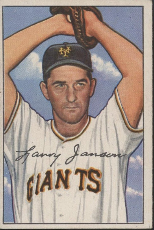 Larry Jansen 1952 Bowman 90 New York Giants VG - Collector Store LLC