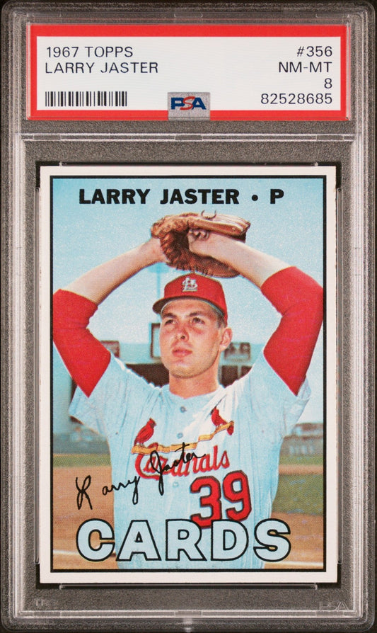 Larry Jaster 1967 Topps #356 PSA 8 - Collector Store LLC