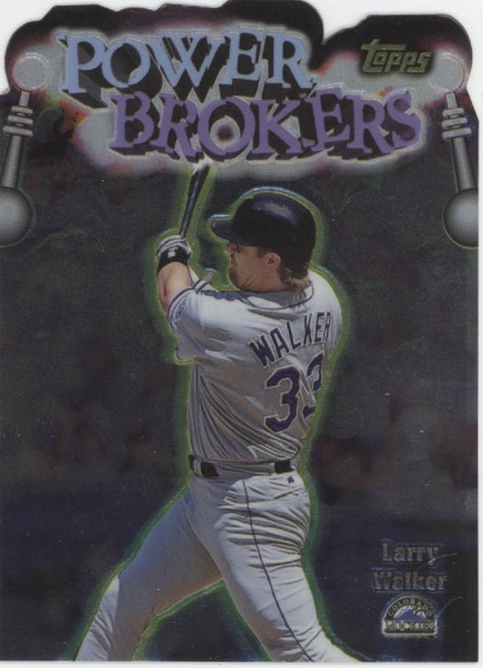 Larry Walker 1998 Topps Power Brokers Die - Cut #PB15 - Collector Store LLC