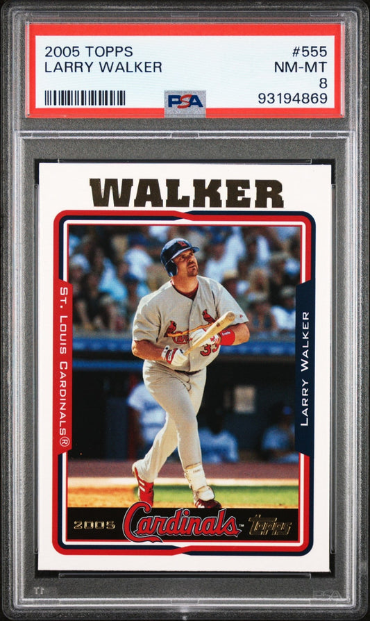 Larry Walker 2005 Topps #555 PSA 8 - Collector Store LLC