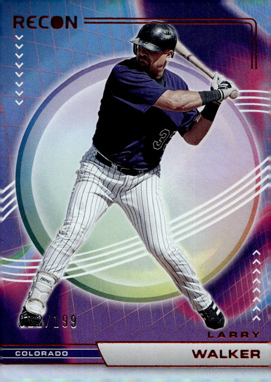 Larry Walker 2023 Panini Chronicles Recon Red 012/199 #24 - Collector Store LLC