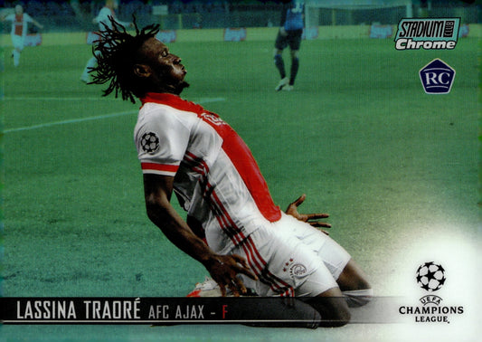 Lassina Tradre 2020 - 21 Topps Chrome Stadium Club UCL Aqua Refractor RC 137/199 - Collector Store LLC