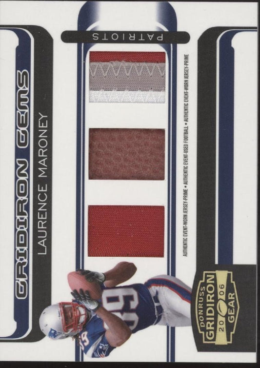 Laurence Maroney 2006 Donruss Gridiron Gear Relics 04/50 #230 - Collector Store LLC