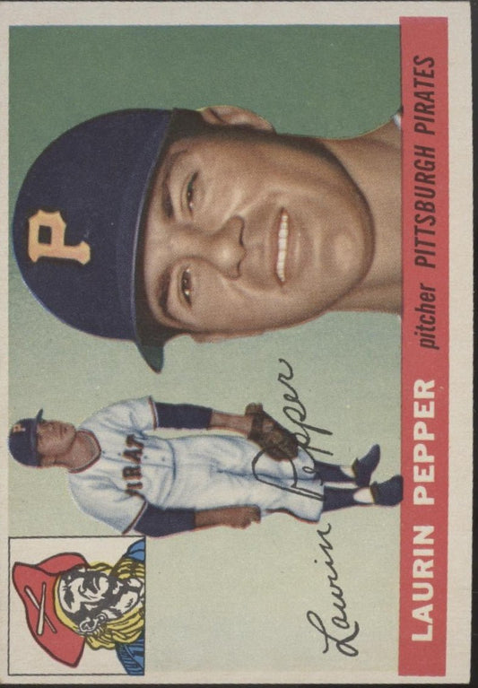 Laurin Pepper 1955 Topps RC #147 Pittsburgh Pirates EX #2 - Collector Store LLC