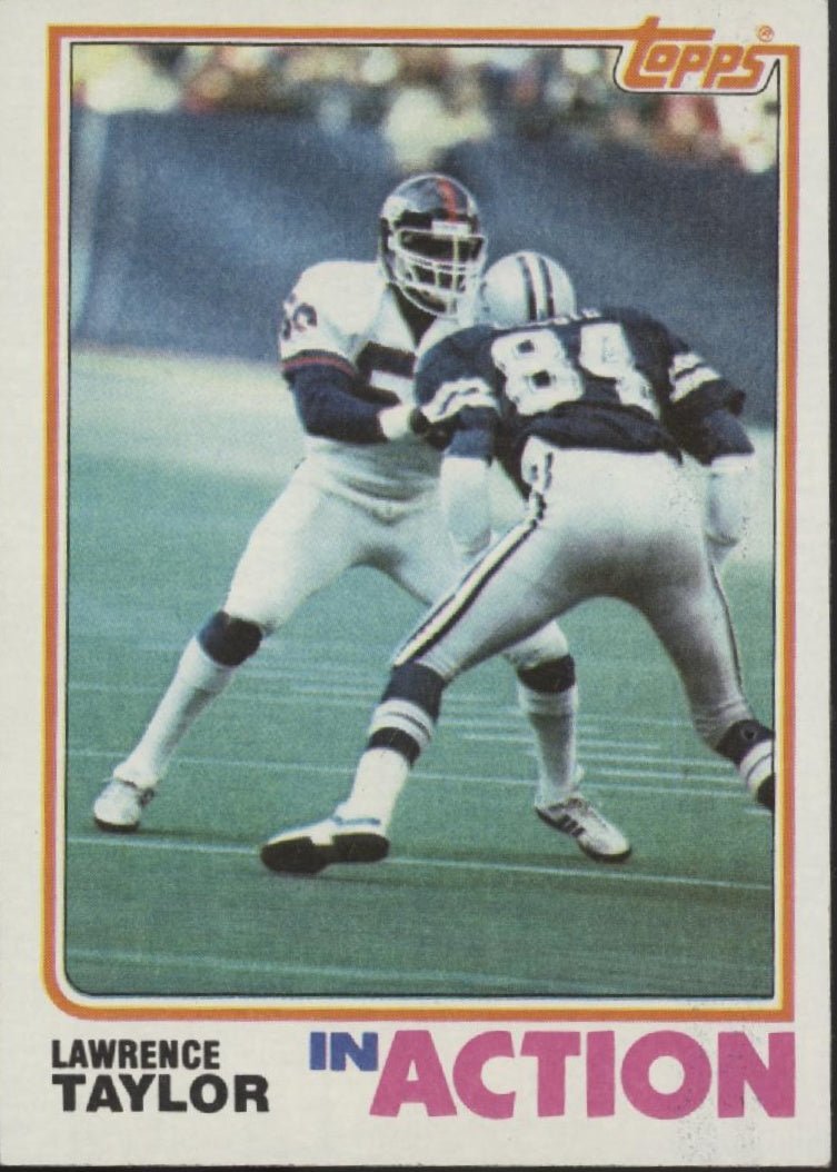 Lawrence Taylor 1982 Topps In Action #435 New York Giants #3 - Collector Store LLC