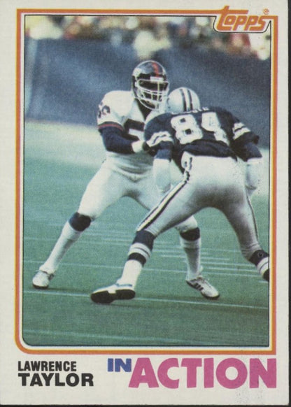 Lawrence Taylor 1982 Topps In Action #435 New York Giants #3 - Collector Store LLC