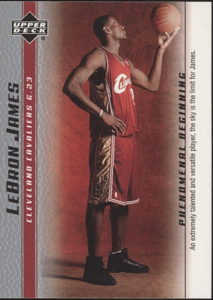 LeBron James 2003 - 04 Upper Deck Phenomenal Beginning RC #1 - Collector Store LLC