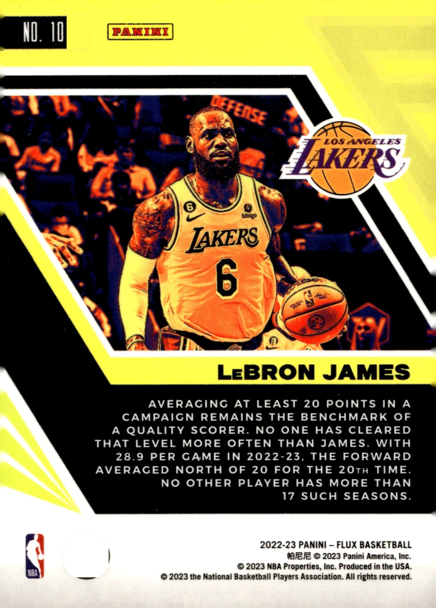LeBron James 2022 - 23 Panini Flux #101 - Collector Store LLC