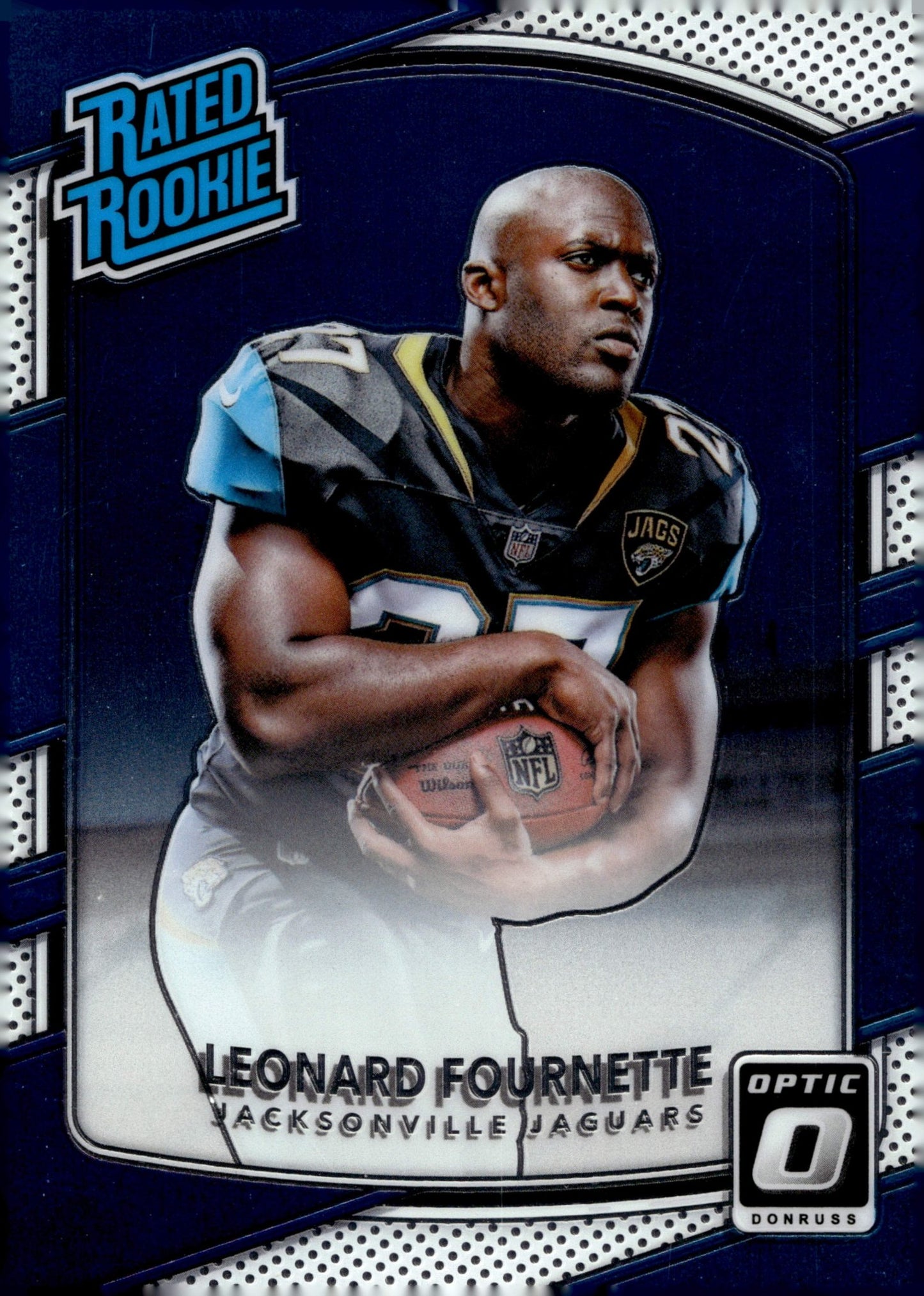 Leonard Fournette 2017 Panini Donruss Optic Rated Rookie RC #169 - Collector Store LLC