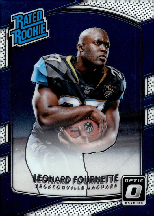 Leonard Fournette 2017 Panini Donruss Optic Rated Rookie RC #169 - Collector Store LLC