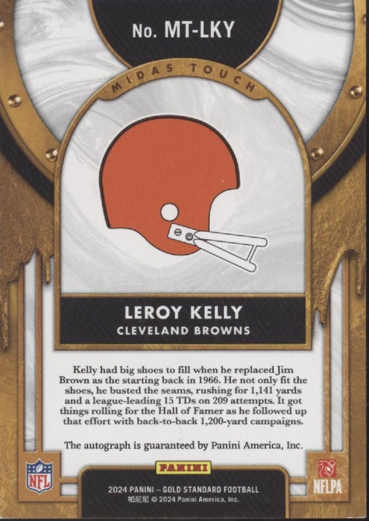 Leroy Kelly 2024 Panini Gold Standard Midas Touch Auto 94/99 #MT - LKY - Collector Store LLC