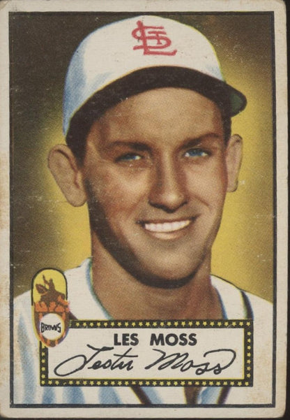 Les Moss 1952 Topps #143 St. Louis Browns VG - Collector Store LLC