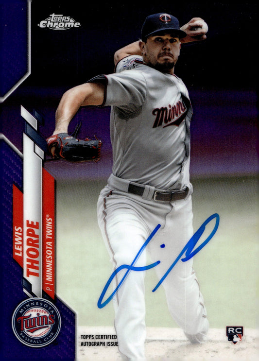 Lewis Thorpe 2020 Topps Chrome Purple Refractor RC Auto 179/250 #RA - LT - Collector Store LLC