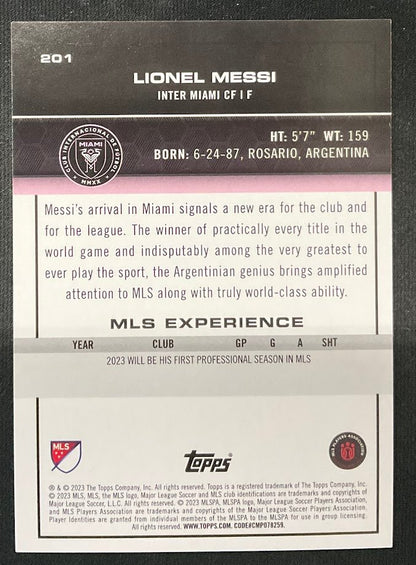 Lionel Messi 2023 Topps MLS #201 - Collector Store LLC