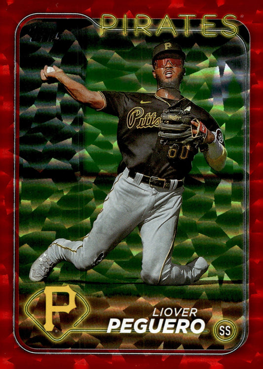 Liover Peguero 2024 Topps Series 2 Red Foilboard #542 - Collector Store LLC