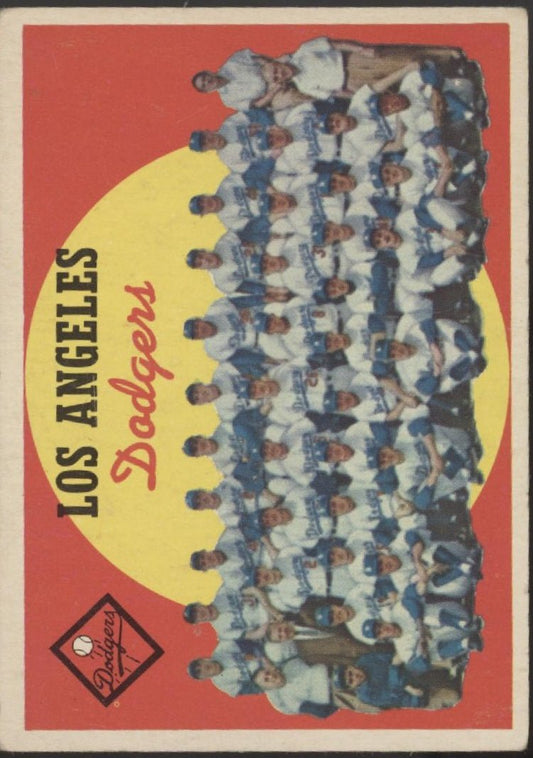 Los Angeles Dodgers 1959 Topps Team Card #457 VG - Collector Store LLC