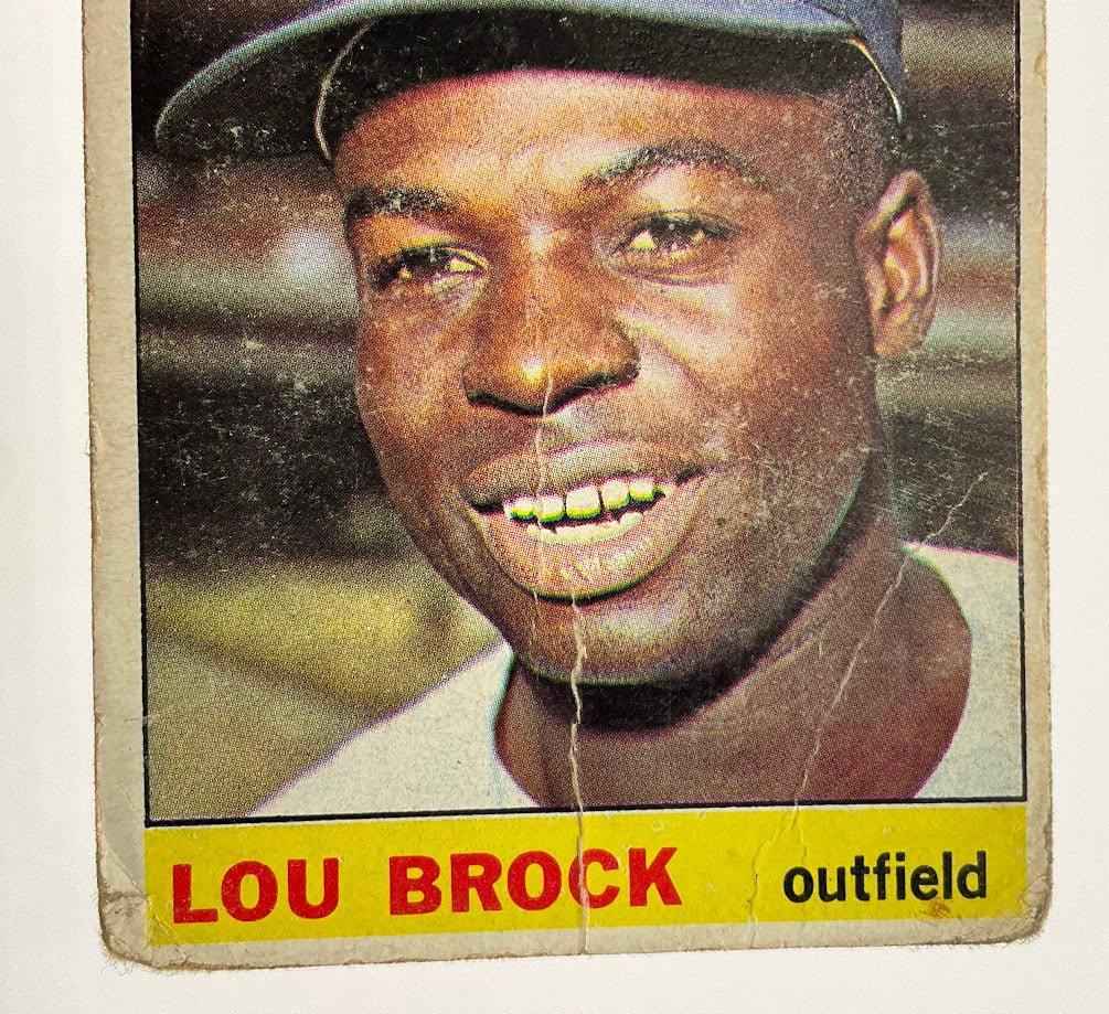 Lou Brock 1966 Topps #125 St. Louis Cardinals PR - Collector Store LLC