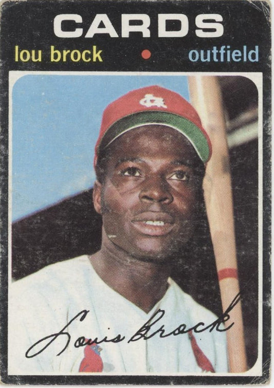 Lou Brock 1971 Topps 625 St. Louis Cardinals GD - Collector Store LLC